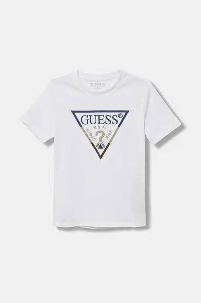 Dětské bavlněné tričko Guess