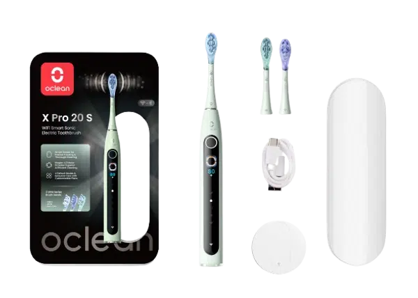 OCLEAN X Pro 20 S Green sonický kartáček a pouzdro, zelený
