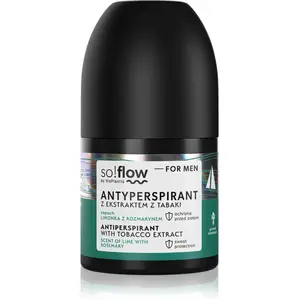 so!flow Men Antiperspirant antiperspirant roll-on pro muže Tobacco extract scent of Lime with Rosemary 50 ml