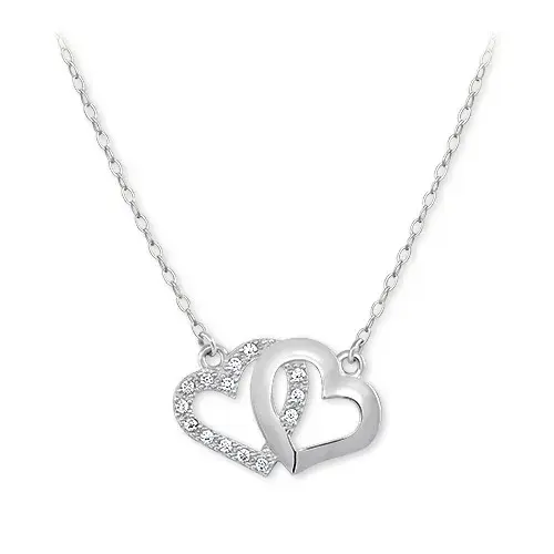 Soliter Romantický náhrdelník Propojená srdíčka 279 001 00096 07