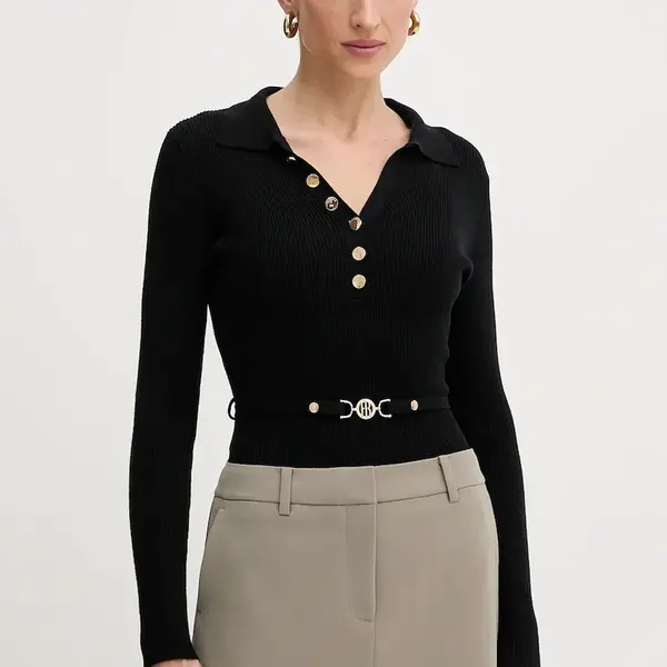 Body Fracomina dámské, černá barva, FR25WT5001K43301