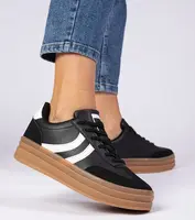 Gemre Black women's platform sneakers Melly