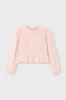 Detská bavlnená košeľa s dlhým rukávom Mayoral