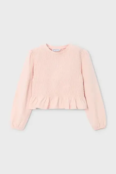 Detská bavlnená košeľa s dlhým rukávom Mayoral