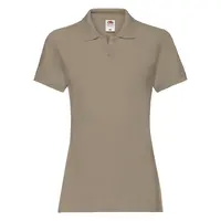Khaki women's Polo Fruit of the Loom