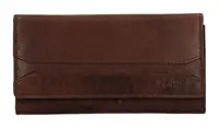 Dámska kožená peňaženka Lagen W-2025 Dark Brown