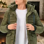 M8657 DEWBERRY MEN'S COAT-PLAIN KHAKI