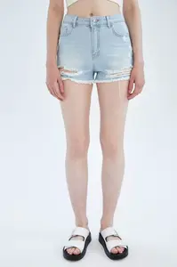 DEFACTO High Waisted Jean Short