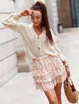 Beige cardigan Yups cwd0456. R65
