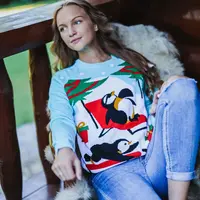 Dámsky sveter Penguins Frogies Christmas