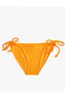 Koton Brazílske bikiny spodky základné textúrované kravaty po stranách.
