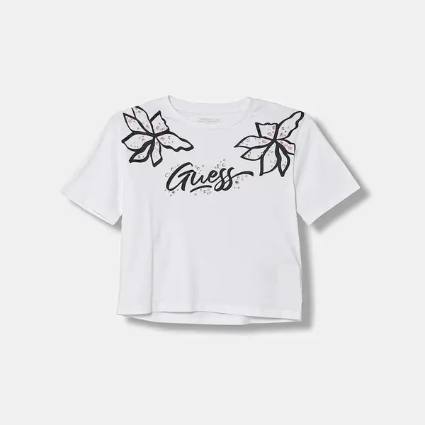 Detské bavlnené tričko Guess