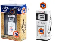 1951 Wayne 505 Gas Pump "Union 76 Regular Gasoline" "No Gas" White "Vintage Gas Pumps" Series 12 1/18 Diecast Replica by Greenlight