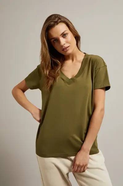 Marisse Women's T-Shirt Z-Ts-4500 D.Olive