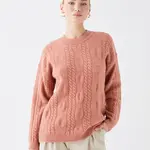 LC Waikiki Crew Neck Self-Patterned Dlouhý rukáv Dámský pletený svetr