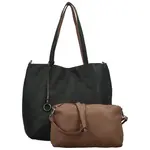 Dámský set kabelek černý/khaki - MaxFly Areti