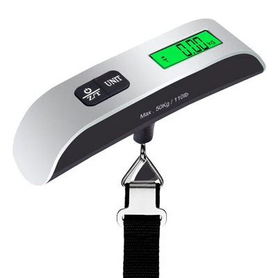 50kg Luggage Scale Portable Handheld Scale Digital Webbing Weight Scale (without Battery)