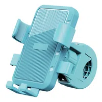 M5 Phone Holder for Electric Bikes / Motorcycles Suitable for 4.7-7.2 inch Phones - Handlebar Type Blue