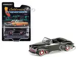 1947 Ford Deluxe Convertible Lowrider Black wit h Red Graphics "California Lowriders" Series 5 1/64 Diecast Model Car by Greenlight