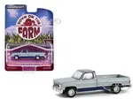 1985 GMC Sierra Classic K2500 Pickup Truck Silver Metallic and Midnight Blue "Down on the Farm" Series 9 1/64 Diecast Model by Greenlight