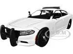 2023 Dodge Charger Pursuit Police Car Plain White "Law Enforcement and Public Service" Series 1/24 Diecast Model Car by Motormax