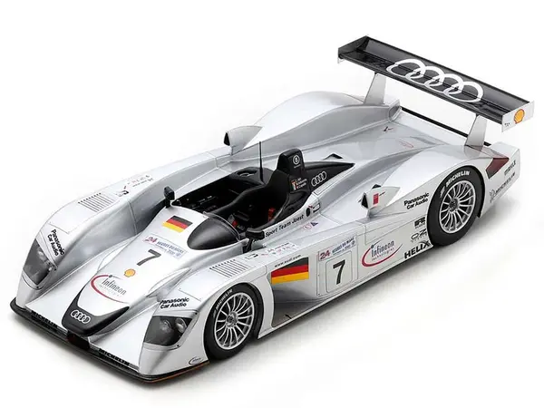 Audi R8 7 Christian Abt - Michele Alboreto - Rinaldo Capello "Audi Sport Team Joest" 3rd Place "24 Hours of Le Mans" (2000) with Acrylic Display Case