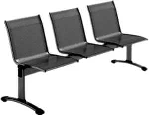 Lavice, multisedák OMP Star, RAL9005 černá - 3 místná