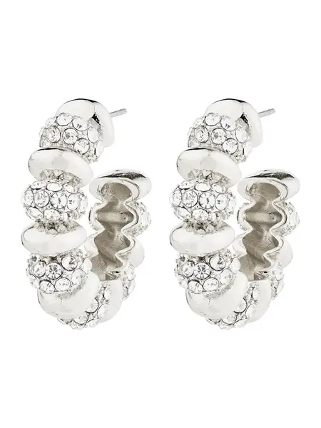 Pilgrim Náušnice ' Delphine '  strieborná