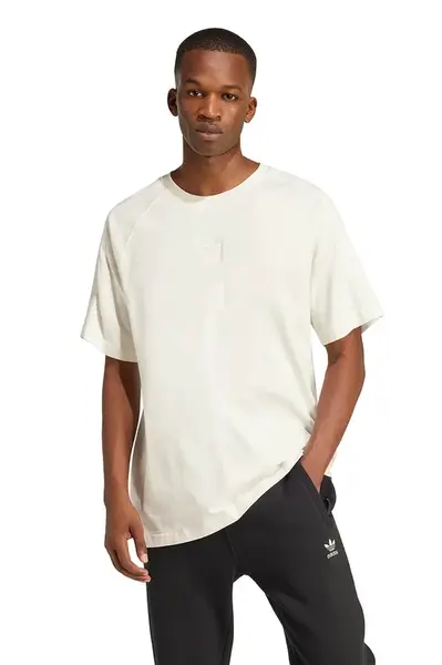 Bavlněné tričko adidas Originals Essential bílá barva, JD3278