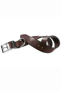 Obojek kožený VIP C 27cmx15mm hnědý