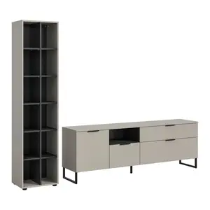 Livetastic OBÝVACÍ STĚNA černá, kašmírová