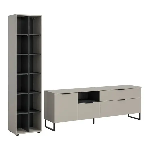 Livetastic OBÝVACÍ STĚNA černá, kašmírová