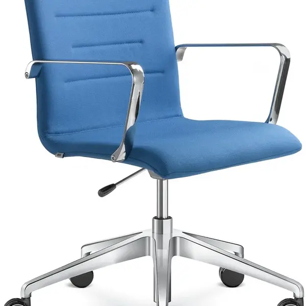 LD SEATING Kancelářská židle OSLO 227-RA,F80-N6, kříž leštěný hliník