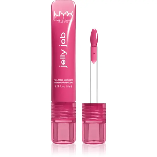 NYX Professional Makeup Jelly Job zářivý lesk na rty se zvětšujícím efektem odstín Jelly Jammin 7.5 ml