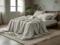 Mušelínové obliečky PURELY svetlo sivé Rozmer obliečky: 2 ks 80 x 80 cm | 200 x 200 cm