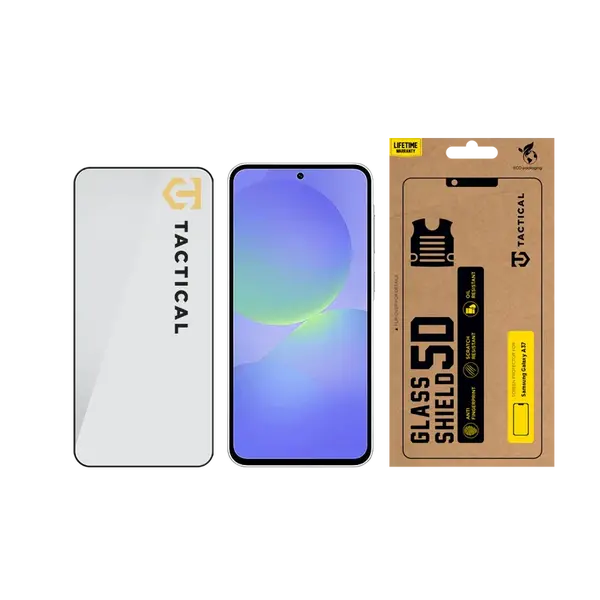 Tvrzené sklo Tactical Glass Shield 5D pro Samsung Galaxy A37, černá