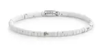 Rebel&Rose Biely obrúbený náramok Virgin White RR-40081-S 19 cm - L