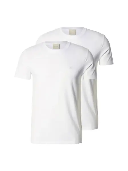 Calvin Klein Tričko  šedobiela