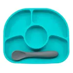 Bblüv silikonový talíř se lžičkou Yümi Aqua