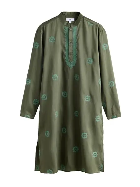 Next Košeľa  olivová / smaragdová