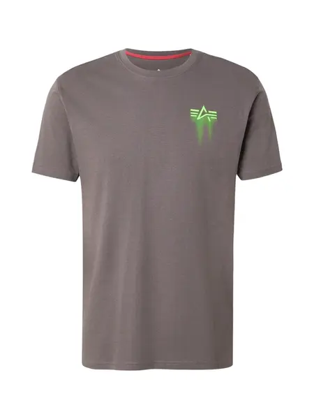 ALPHA INDUSTRIES Tričko  farby bahna / jablková