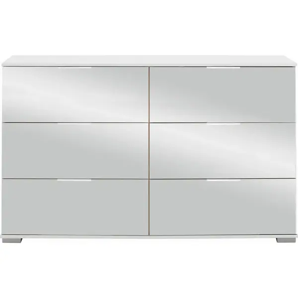 Carryhome KOMODA, bílá, 130/83/41 cm