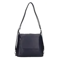 Dámska kožená kabelka/batoh SendiDesign Jena - tmavo modrá