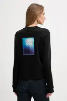 Bavlněné tričko s dlouhým rukávem Calvin Klein Jeans