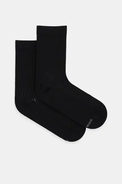 Ponožky BOSS 2P RS Ribbed CC W 2-pack dámské, černá barva, 50534275