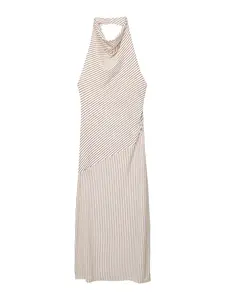 Pull&Bear Šaty  béžová / krémová