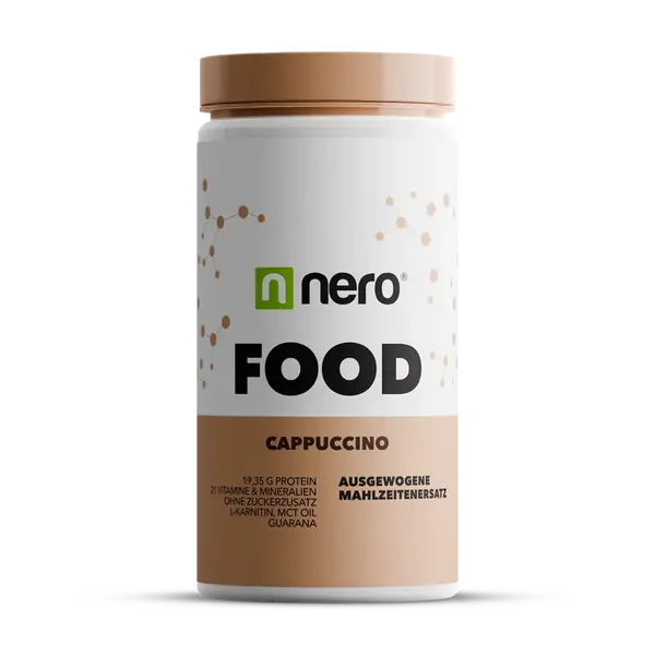 NERO Zdravé dietní jídlo Nero FOOD Cappuccino, 600g, 20 porcí