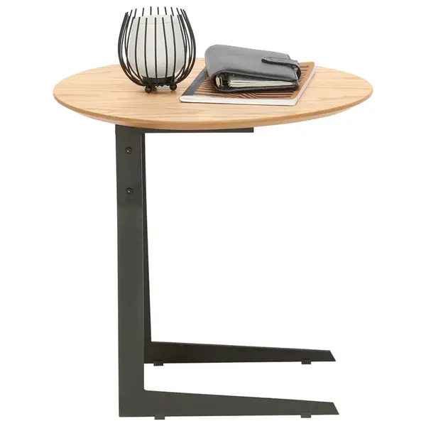 Xora ODKLÁDACÍ STOLEK, dub, černá, barvy dubu