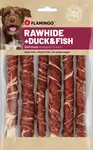 Flamingo R'Hide tyčinky, pamlsky pro psy - kachna, treska 350 g (30 ks 12 cm, 11 g/ks)