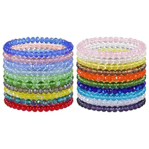 20Pcs Glass Beads Bracelets